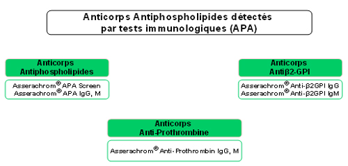 Anticorps Antiphospholipides détectés par tests immunologiques (APA)