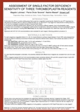 ISTH_2017_Sensibilite_facteurs_STA_Neoptimal