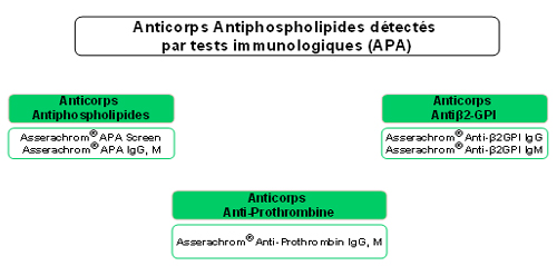 Anticorps Antiphospholipides détectés par tests immunologiques (APA)